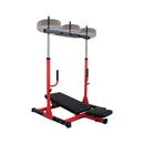 Premium Vertical Leg Press Machine With Adjustable Back And Head Rests For Home Gyms, 660LBS (SAK34819) - Saksby Wholesale - Front Right View