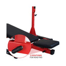 Premium Vertical Leg Press Machine With Adjustable Back And Head Rests For Home Gyms, 660LBS (SAK34819) - Saksby Wholesale - Head Pad View
