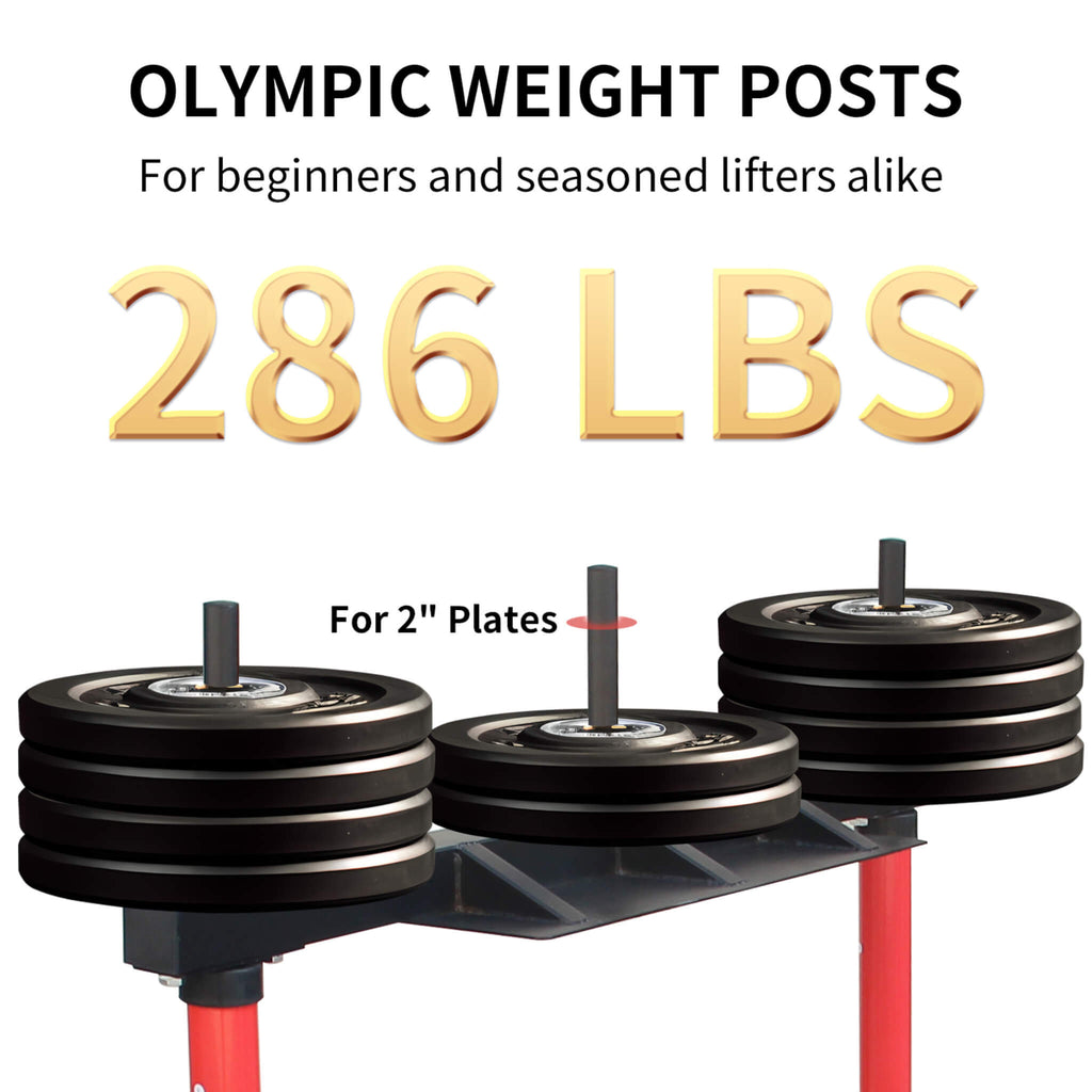 Premium Vertical Leg Press Machine With Adjustable Back And Head Rests For Home Gyms, 660LBS (SAK34819) - Saksby Wholesale - Olympic Weight Post View