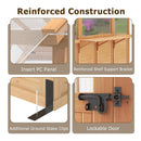 Premium Walk-In Spruce Wood Greenhouse With Pergola And Shelves (SAK75890) - Saksby Wholesale - Construction Details