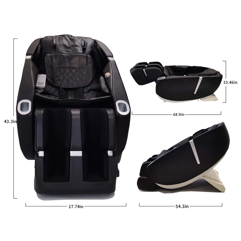 Premium Zero Gravity Full Body Multifunction Massage Chair With Auto Body Scan (SAK72182) - Saksby Wholesale - Dimensions