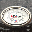 PRIMO All-In-One Oval Large 300 Ceramic Kamado Grill W/ Cradle, Side Shelves & Stainless Steel Grates - Zoom Parts View