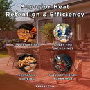 Primo Oval Large 300 Ceramic Kamado BBQ Grill W/ Stainless Steel Grates [PGCLGH] (SAK14871) - Saksby Wholesale - Benefits
