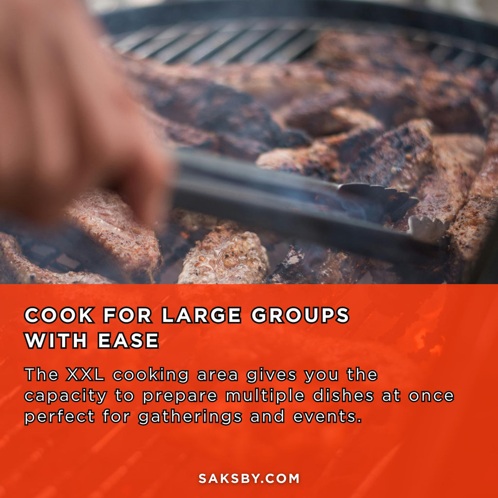 Primo Oval XXL Black Ceramic Kamado Charcoal Grill [PGCXXLH] (SAK25674) - Saksby Wholesale - For Large Groups