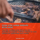 Primo Oval XXL Black Ceramic Kamado Charcoal Grill [PGCXXLH] (SAK25674) - Saksby Wholesale - For Large Groups