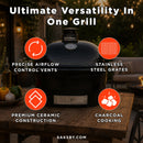 Primo Oval XXL Black Ceramic Kamado Charcoal Grill [PGCXXLH] (SAK25674) - Saksby Wholesale - Features