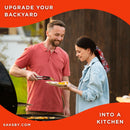 Primo Oval XXL Black Ceramic Kamado Charcoal Grill [PGCXXLH] (SAK25674) - Saksby Wholesale - Lifestyle Image