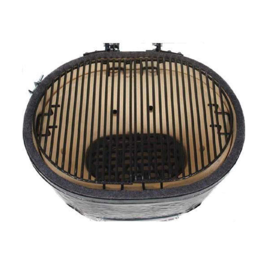 PRIMO OVAL XX-Large Black Ceramic Oval Kamado Charcoal Grill [PGCXXLH] (SAK25674) - SAKSBY