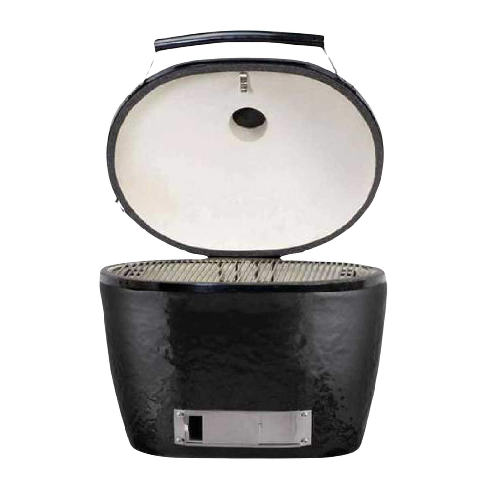 PRIMO OVAL XX-Large Black Ceramic Oval Kamado Charcoal Grill [PGCXXLH] (SAK25674) - SAKSBY