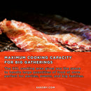 Primo Oval XXL All-In-One Ceramic Charcoal Grill [PGCXXLC] (SAK86742) - Saksby Wholesale - Cooking For Big Gatherings