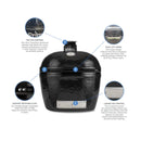 Primo Oval XXL All-In-One Ceramic Charcoal Grill [PGCXXLC] (SAK86742) - Saksby Wholesale - Details View