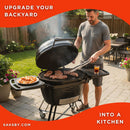 Primo Oval XXL All-In-One Ceramic Charcoal Grill [PGCXXLC] (SAK86742) - Saksby Wholesale - Lifestyle Image