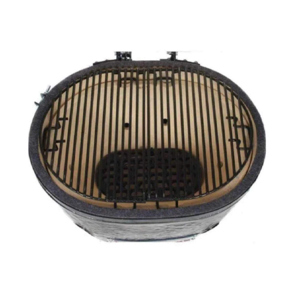 Primo Oval XXL All-In-One Ceramic Charcoal Grill [PGCXXLC] (SAK86742) - Saksby Wholesale - Top View