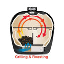 Primo Oval XXL All-In-One Ceramic Charcoal Grill [PGCXXLC] (SAK86742) - Saksby Wholesale - Specifications With Charcoal Partition