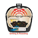 Primo Oval XXL All-In-One Ceramic Charcoal Grill [PGCXXLC] (SAK86742) - Saksby Wholesale - Specifications With Single Divider