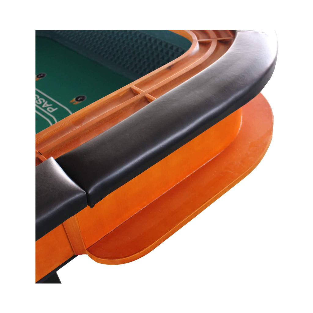 Professional 12FT Craps Table With Full Drink Rail And Padded Rim Cover (SAK76258) - Saksby Wholesale - Cushion View