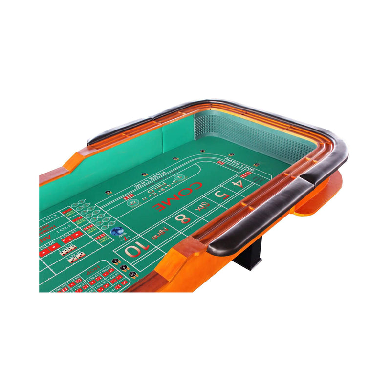 Professional 12FT Craps Table With Full Drink Rail And Padded Rim Cover (SAK76258) - Saksby Wholesale - Design Details