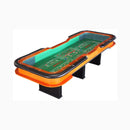 Professional 12FT Craps Table With Full Drink Rail And Padded Rim Cover (SAK76258) - Saksby Wholesale - Side View