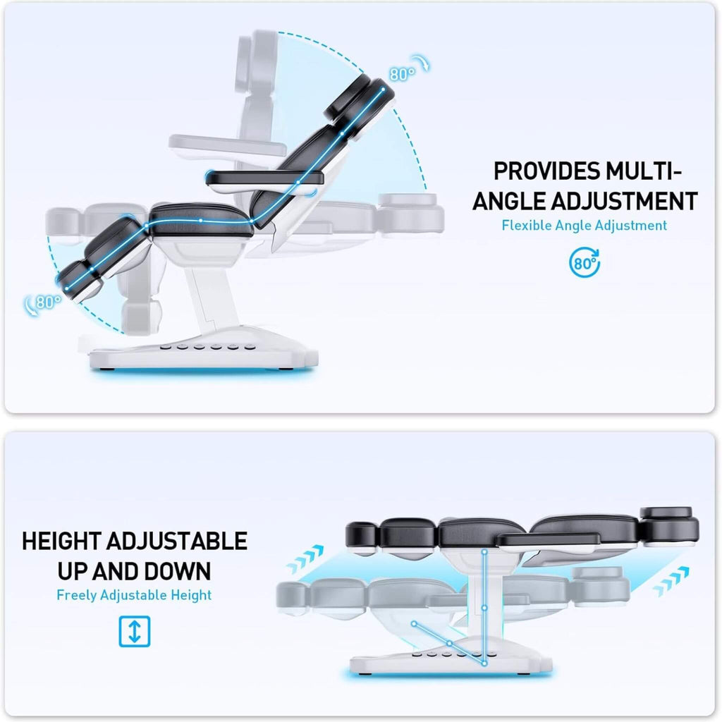 Professional Fully Electric Massage Table With Lift And Foot Pedal (SAK32659) - Saksby Wholesale - Adjustable Height And Angle