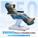 Professional Fully Electric Massage Table With Lift And Foot Pedal (SAK32659) - Saksby Wholesale - Ergonomically Curved Design
