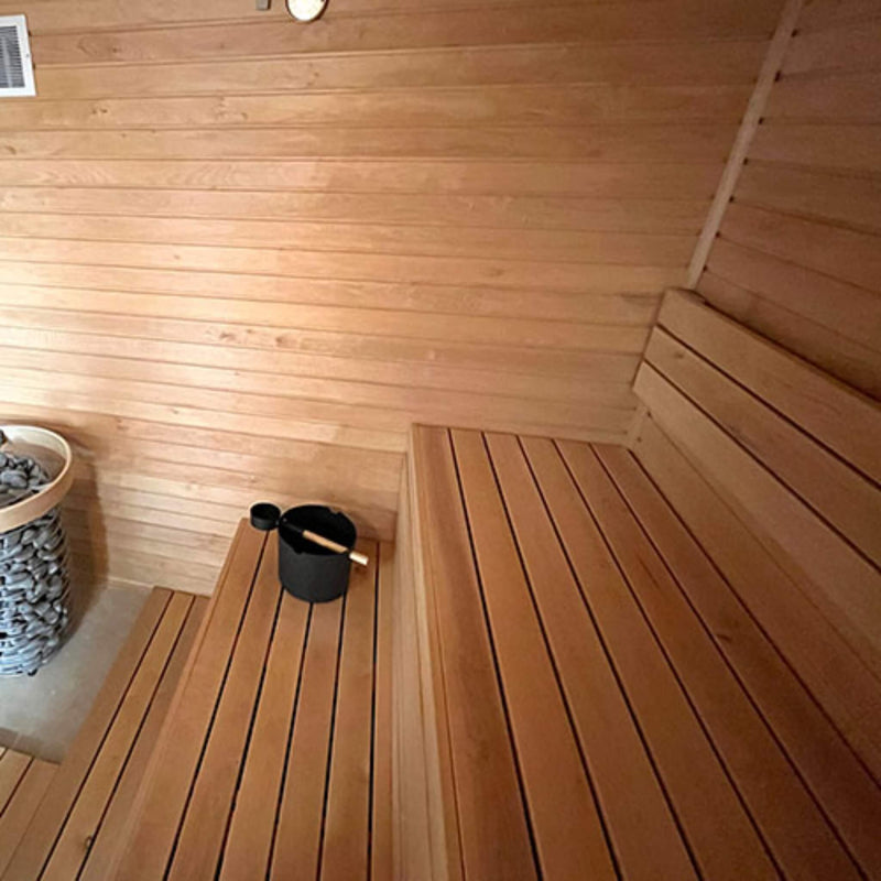 Prosaunas Alder 1x4 S4SEE SHP Sauna Bench Wood (SAK62043) - Saksby Wholesale - Sauna Room View