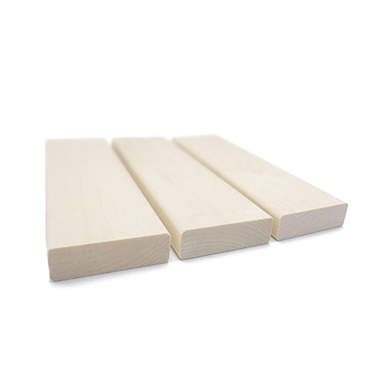 Prosaunas Aspen 2X4 S4SEE SHP Sauna Bench Wood With Smooth 4 Sides Eased Edges (SAK36780) - Saksby Wholesale - Angled View 3 Pieces