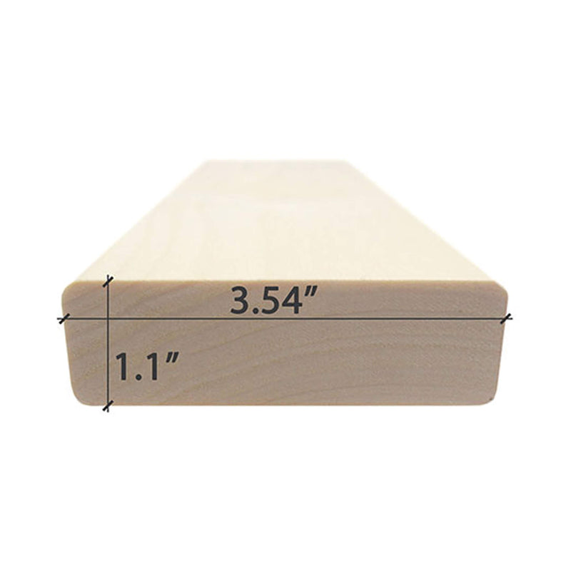 Prosaunas Aspen 2X4 S4SEE SHP Sauna Bench Wood With Smooth 4 Sides Eased Edges (SAK36780)