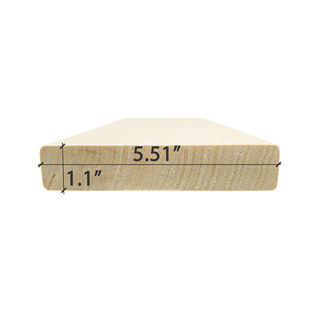 Prosaunas Aspen 2X6 S4SEE SHP Sauna Bench Wood With Smooth 4 Sides Eased Edges (SAK79071)