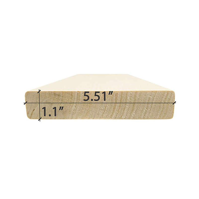 Prosaunas Aspen 2X6 S4SEE SHP Sauna Bench Wood With Smooth 4 Sides Eased Edges (SAK79071)