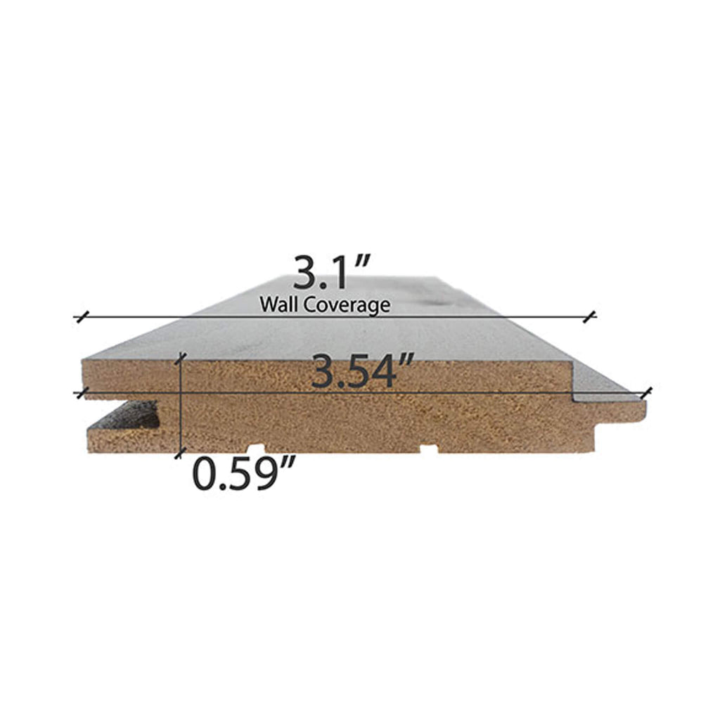 Prosaunas Aspen Midnight Black 1X4 T&G STS4 Sauna Wall Wood (SAK57186)