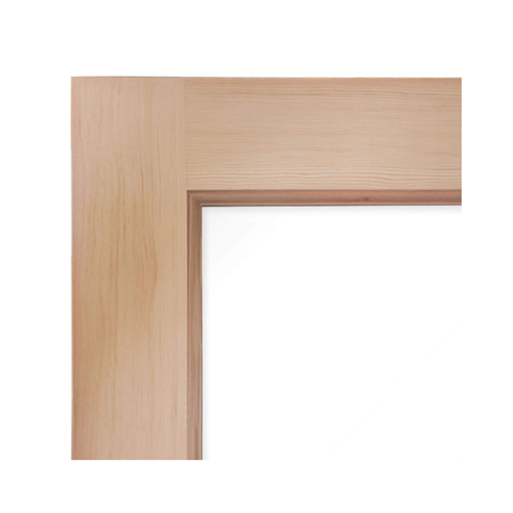 Prosaunas Douglas Fir  Hemlock Jamb Sauna Door With Dual-Pane Insulated Glass, 37.5" X 81.5" (SAK38145) - Saksby Wholesale - Frame View