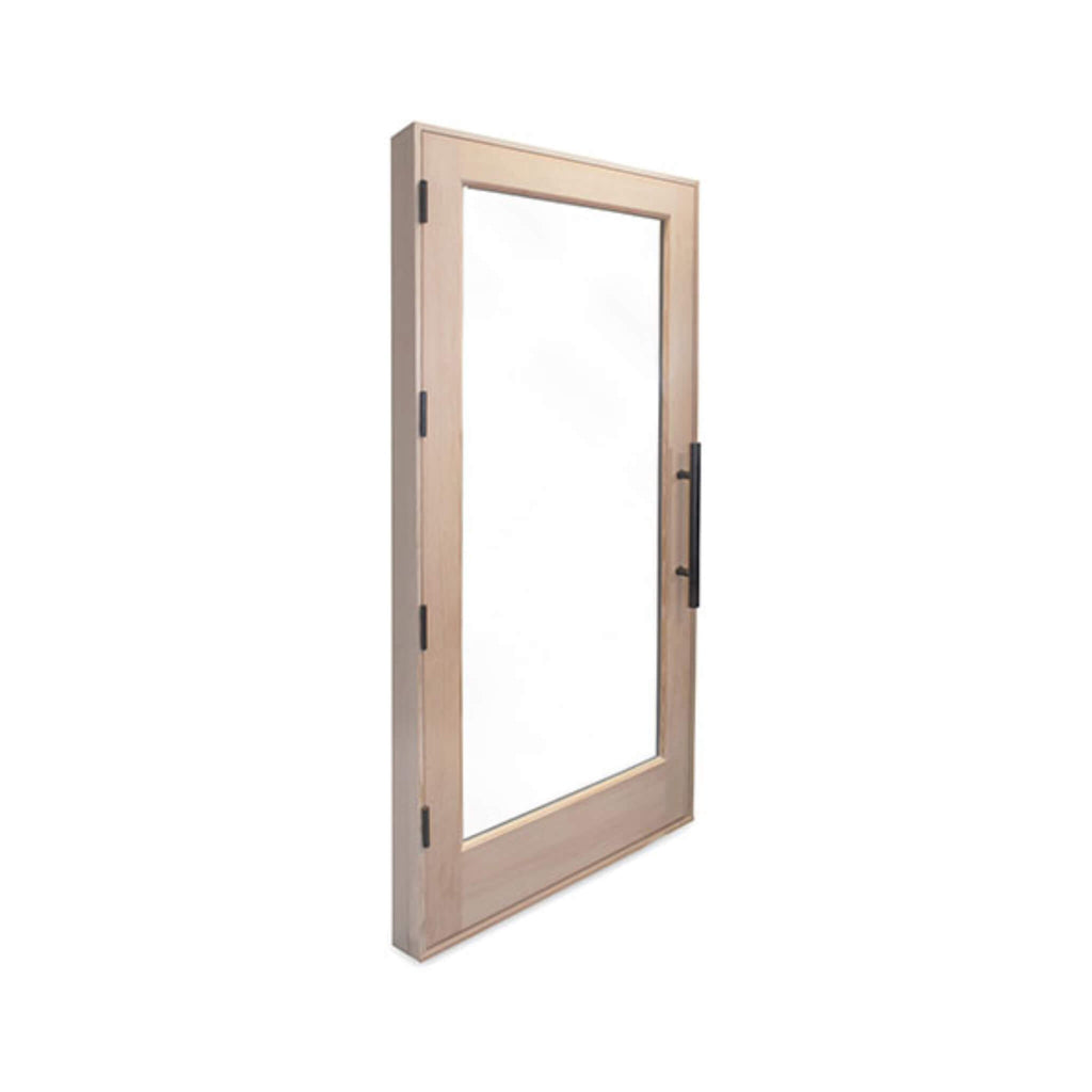 Prosaunas Douglas Fir  Hemlock Jamb Sauna Door With Dual-Pane Insulated Glass, 37.5" X 81.5" (SAK38145) - Saksby Wholesale - Right View