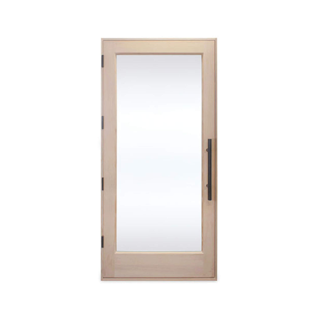 Prosaunas Douglas Fir  Hemlock Jamb Sauna Door With Dual-Pane Insulated Glass, 37.5" X 81.5" (SAK38145) - Saksby Wholesale - Front View