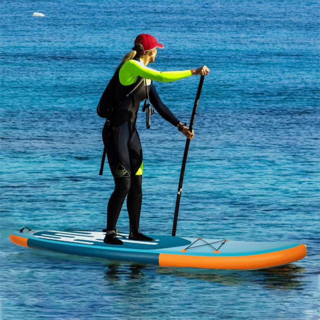 Puluomis Inflatable Stand Up Paddle Board W/ Kayak Seat, 10.6FT (SAK36811) - Saksby Wholesale - Lifestyle View