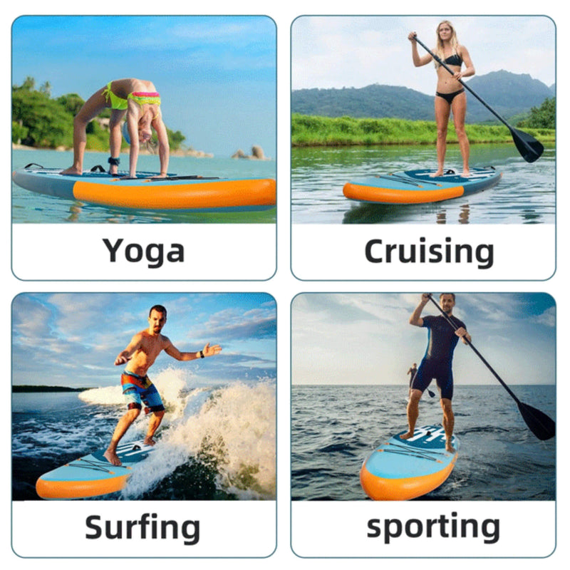Puluomis Inflatable Stand Up Paddle Board W/ Kayak Seat, 10.6FT (SAK36811) - Saksby Wholesale - Multipurpose View
