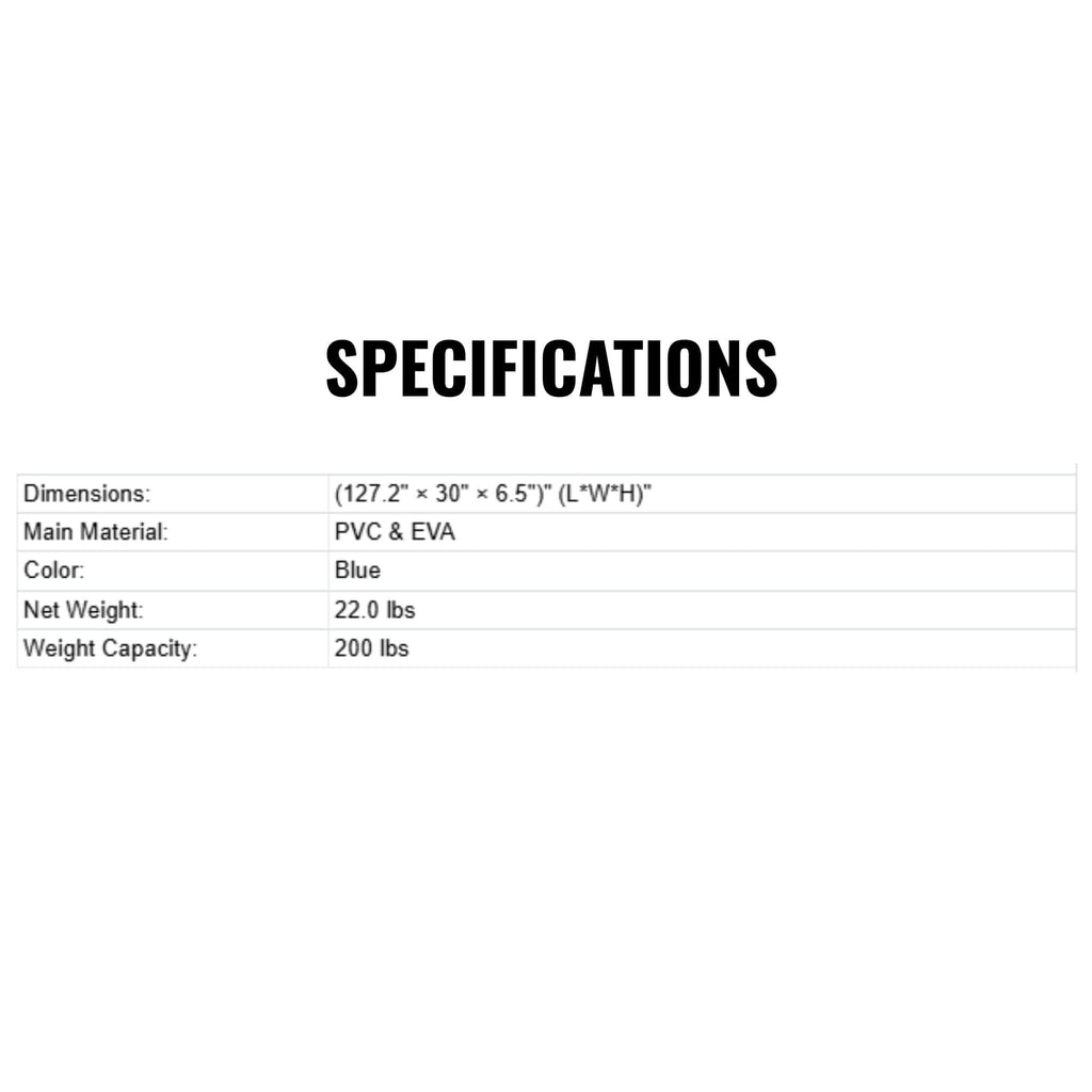 Puluomis 10.6FT Inflatable Stand Up Paddle Board W/ Kayak Seat (SAK36811) - Saksby Wholesale - Specifications