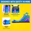 Purple Marble Inflatable Water Slide With Pool And Blower (SAK82910) - Saksby Wholesale - Features