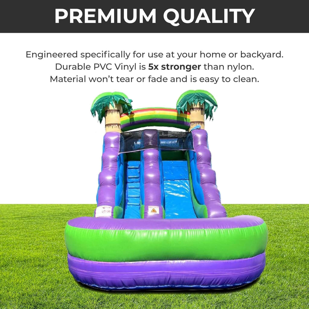Purple Marble Inflatable Water Slide With Pool And Blower (SAK82910) - Saksby Wholesale - Material Quality Details