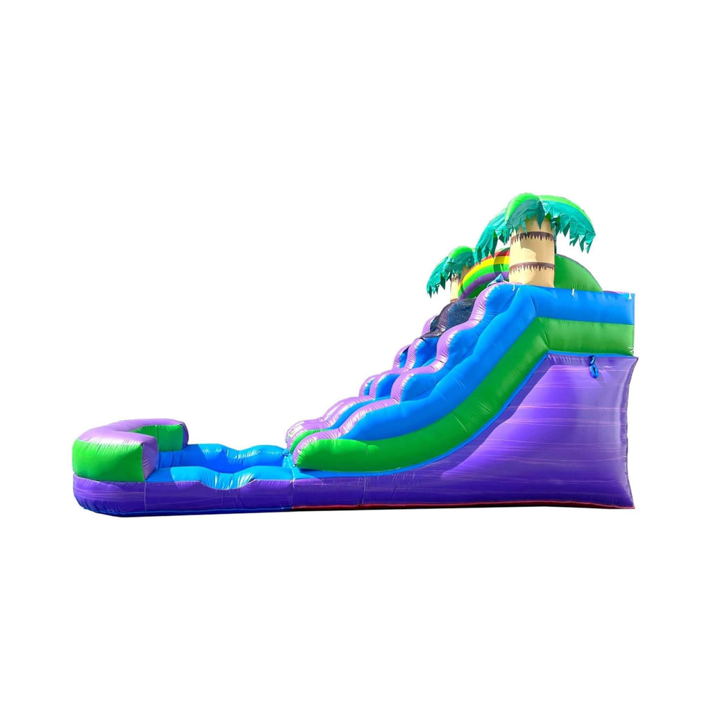 Purple Marble Inflatable Water Slide With Pool And Blower (SAK82910) - Saksby Wholesale - Right View