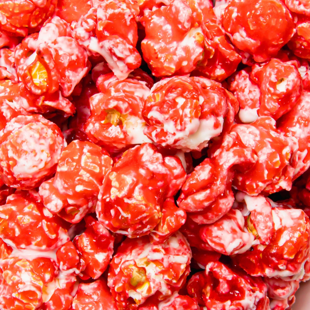 Raspberry White Chocolate Popcorn (SAK72106) - Saksby Wholesale - Product Flavor