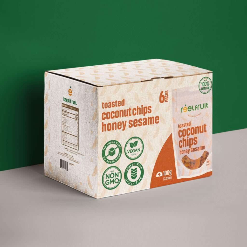 Reelfruit Honey Sesame Coconut 2.65oz (6) (SAK25074) - Saksby Wholesale - Box View