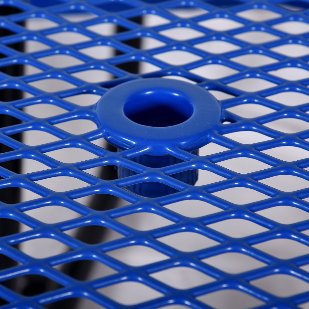 Refined Blue Round Outdoor Carbon Steel Picnic Table 46" (SAK38219)-SAKSBY