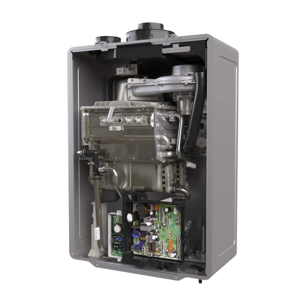 Rinnai Sensei 9 GPM 160K BTU Condensing Smart Sense Tankless Water Heater [351-RX160IN] (SAK69107) SAKSBY - Inside Machine View