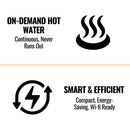 Rinnai Sensei SE+ 10 GPM Outdoor Natural Gas Condensing Tankless Water Heater 351-RU180EN SAK67249 Saksby - Features