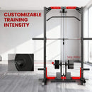 Rovix All-In-One Home Gym Squat Rack With Pull Up And Lat System (SAK95431) - Saksby Wholesale - Customizable Training Intensity