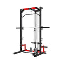 Rovix All-In-One Home Gym Squat Rack With Pull Up And Lat System (SAK95431) - Saksby Wholesale - Front View
