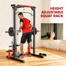 Rovix All-In-One Home Gym Squat Rack With Pull Up And Lat System (SAK95431) - Saksby Wholesale - Adjustable Squat Rack