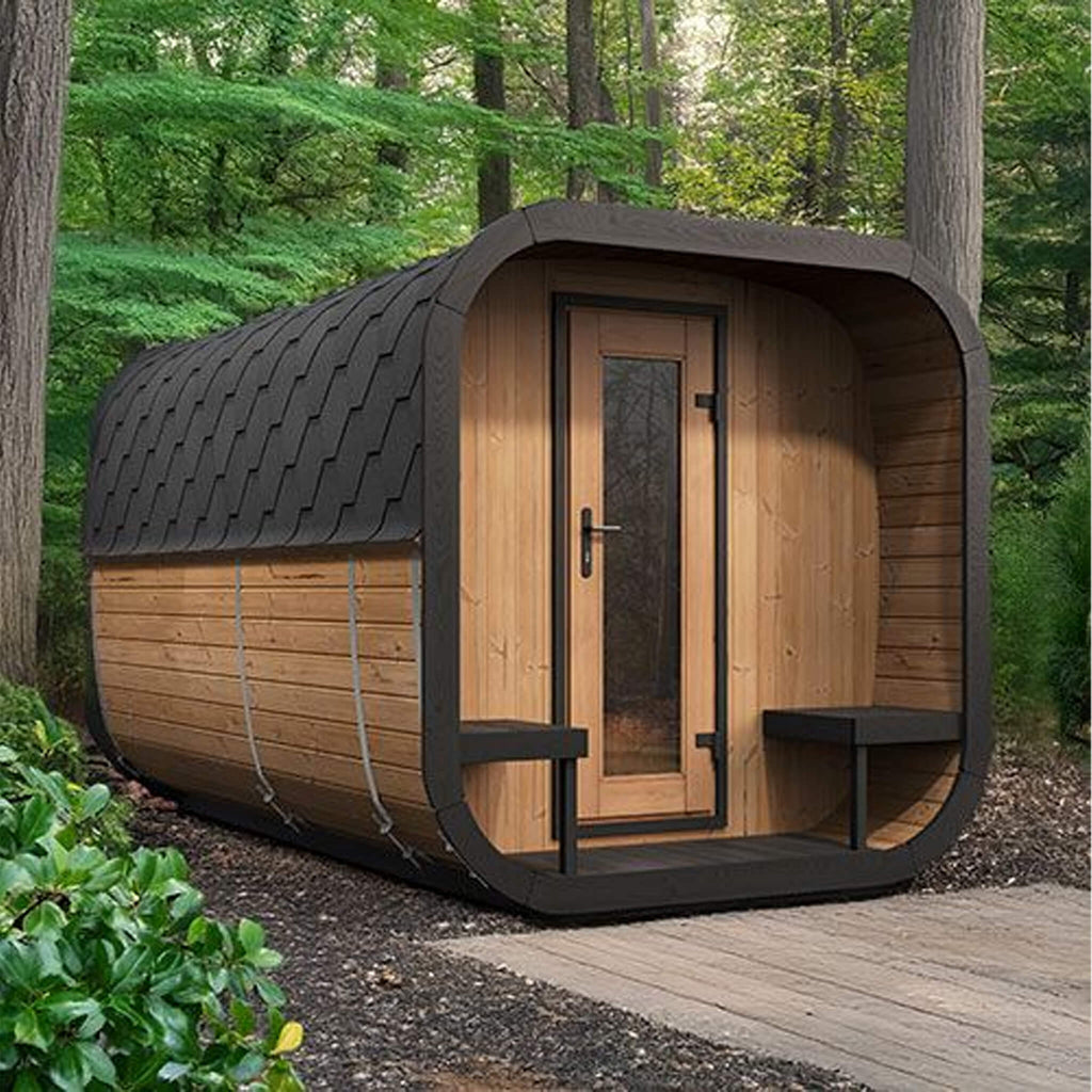SaunaLife Model CL12GCP Cube-Series Outdoor 8-Person Home Sauna Kit [CL12GCP] (SAK38741)