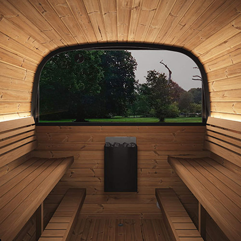 SaunaLife Model CL12GCP Cube-Series Outdoor 8-Person Home Sauna Kit [CL12GCP] (SAK38741)