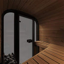 SaunaLife Model CL3G Cube Series Outdoor 2-Person Home Sauna Kit - Interior View